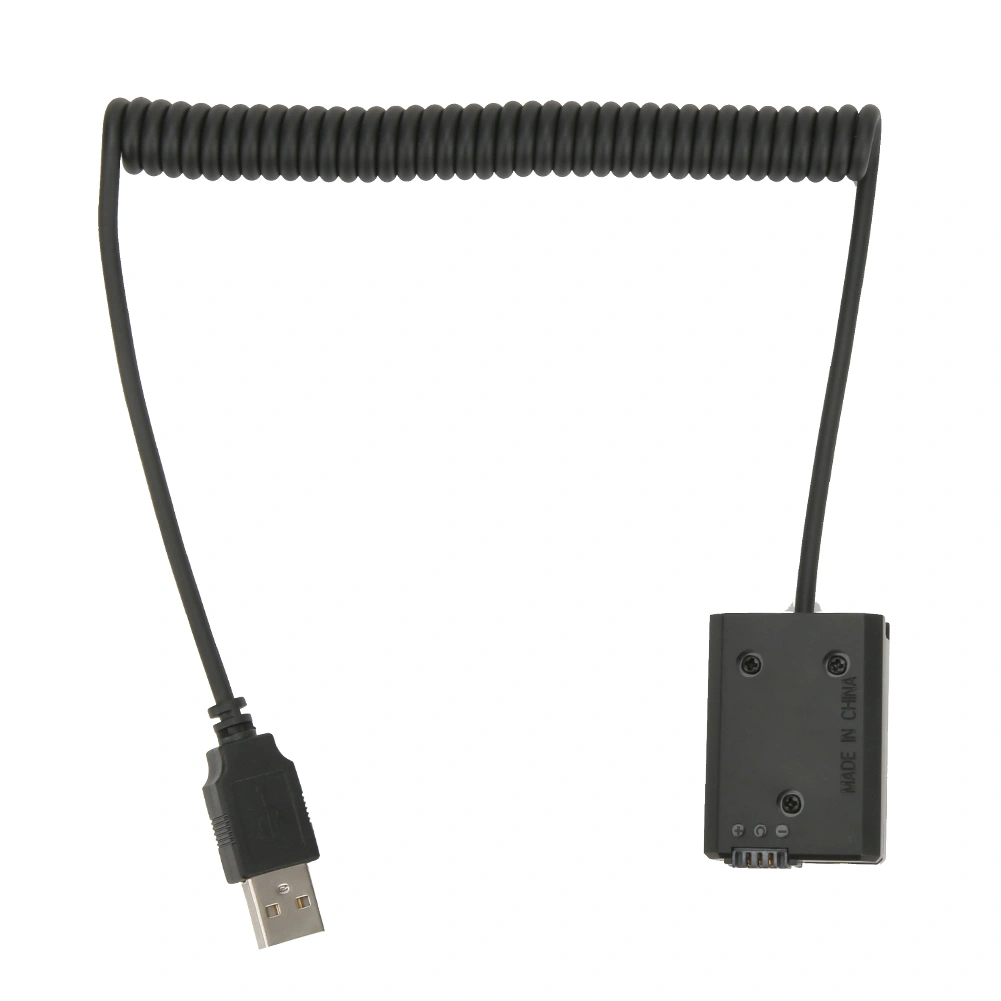 FW50 Black Plastic Full Decoder 2A USB Port Dummy Battery Pack with Spring Wire for Sony Digital Camera