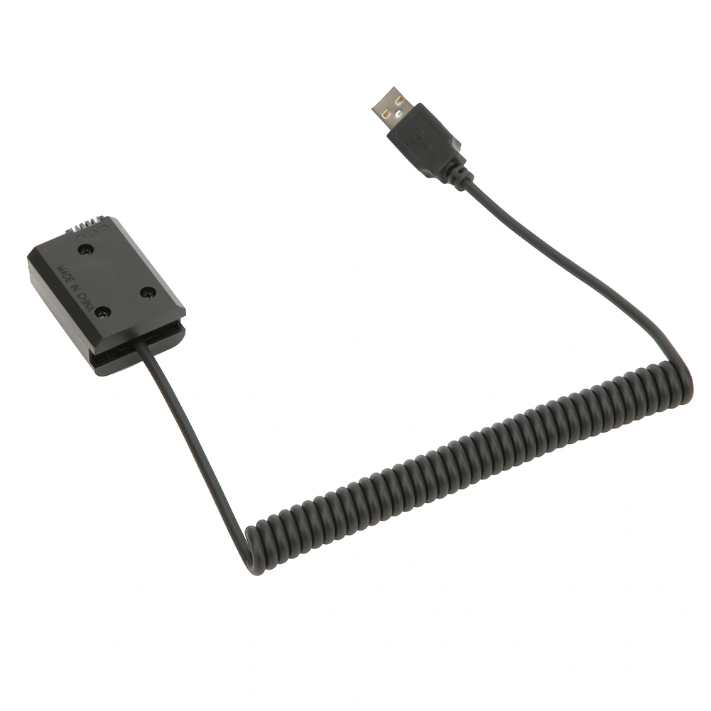 FW50 Black Plastic Full Decoder 2A USB Port Dummy Battery Pack with Spring Wire for Sony Digital Camera