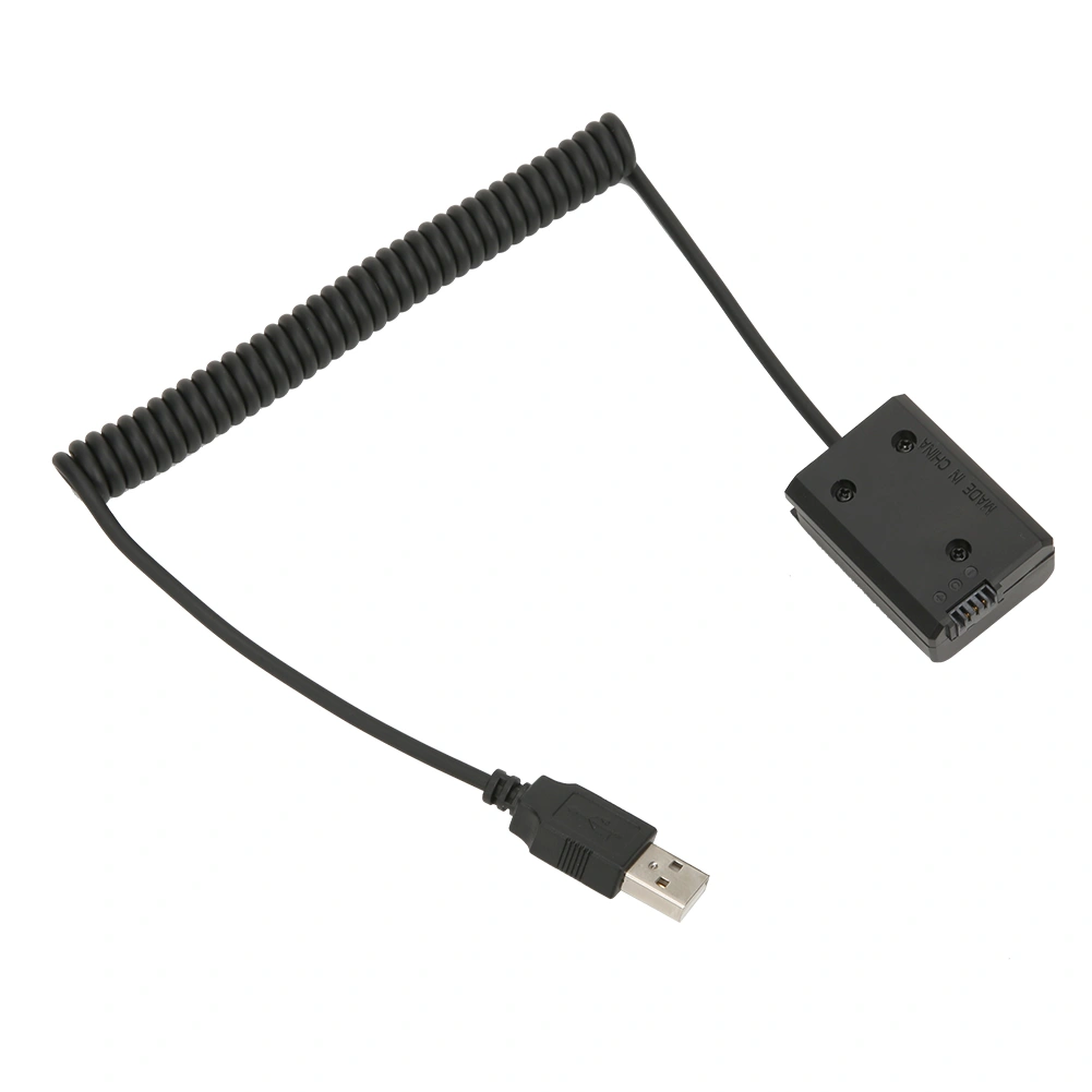 FW50 Black Plastic Full Decoder 2A USB Port Dummy Battery Pack with Spring Wire for Sony Digital Camera