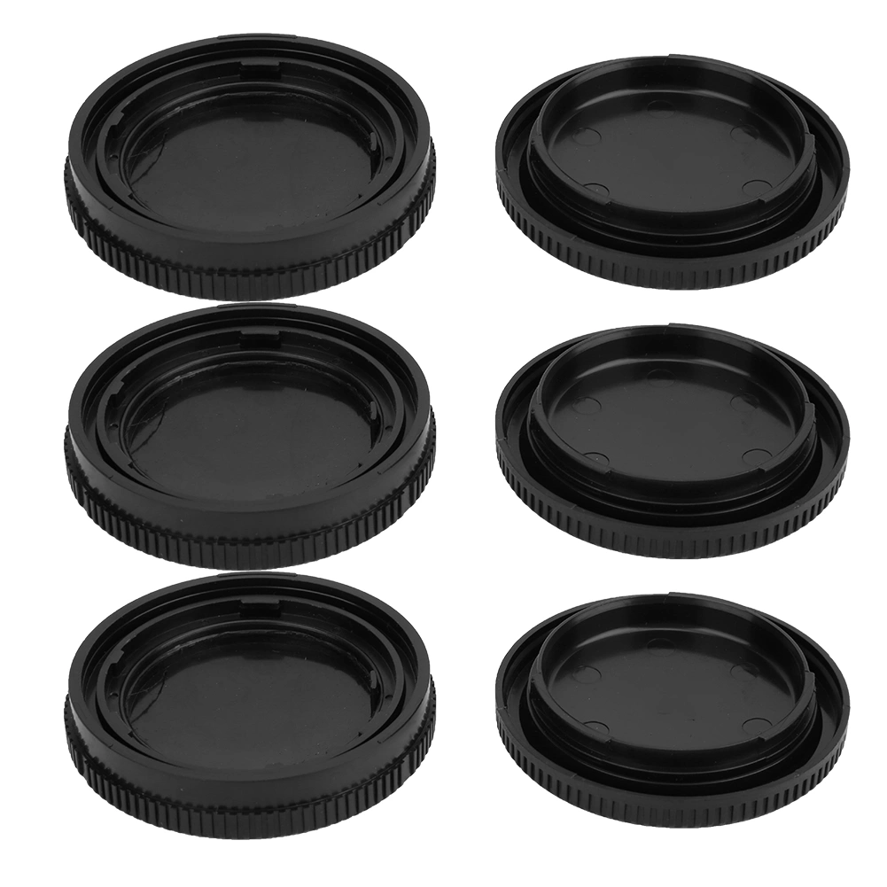 Black Plastic Portable Lens Rear Cover Body Front Cap Kit Fit for Minolta MA Mount Camera