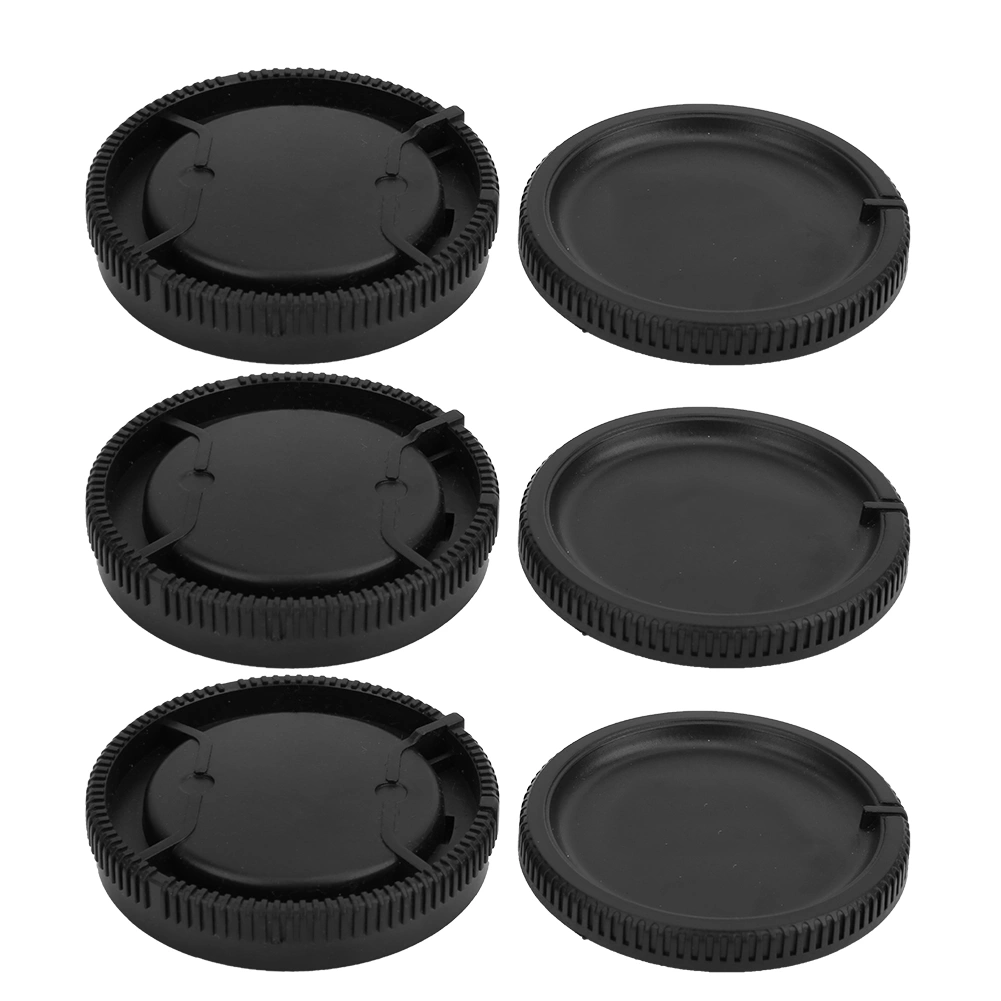 Black Plastic Portable Lens Rear Cover Body Front Cap Kit Fit for Minolta MA Mount Camera