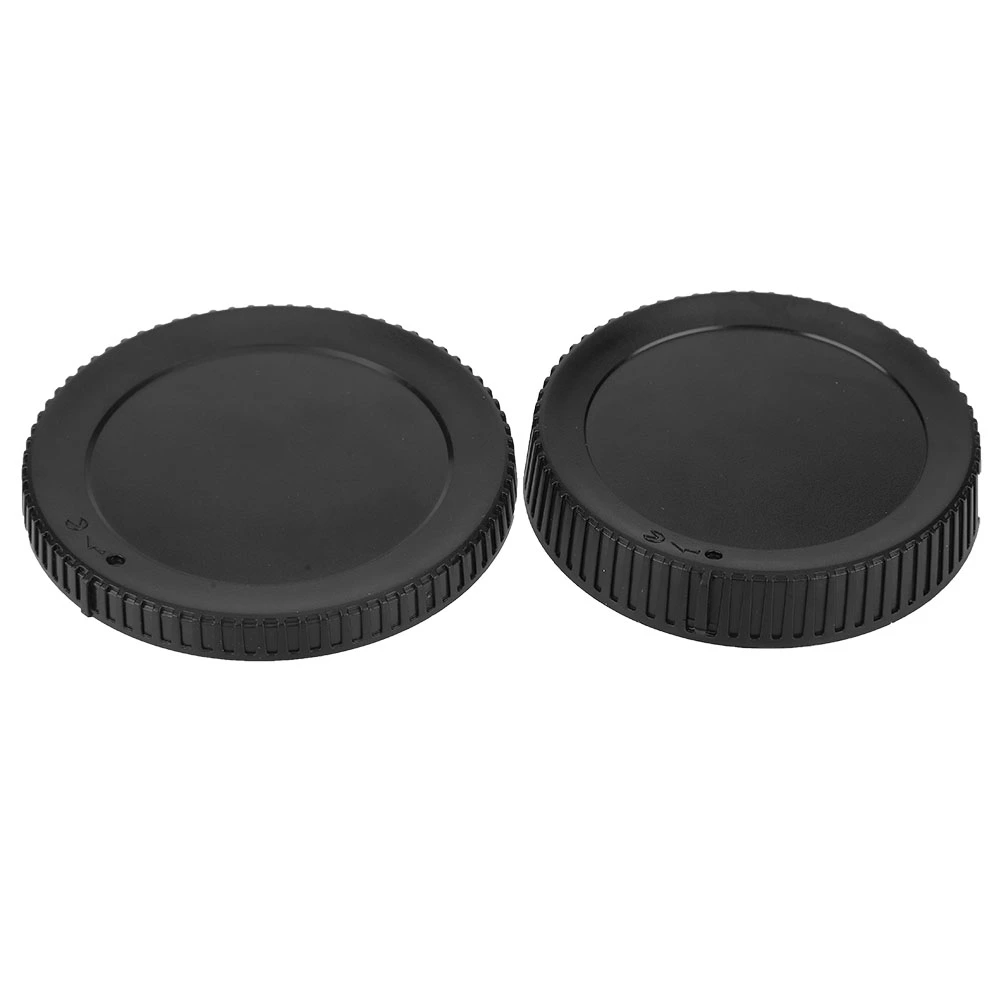 Portable Plastic Camera Body Front Rear Lenses Cap Cover Set for Sony Z6 Z7 Black