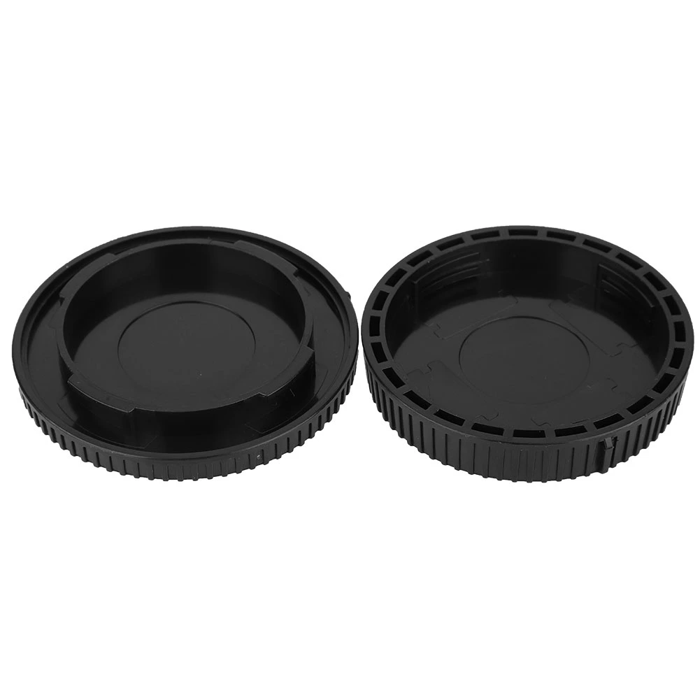 Portable Plastic Camera Body Front Rear Lenses Cap Cover Set for Sony Z6 Z7 Black