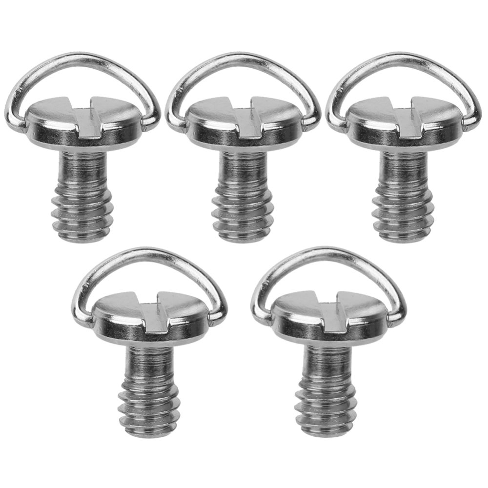 5PCS 1/4 Camera Screw for Quick Release Plate 1/4inch Folding C ring Adapter Tripod Monopod