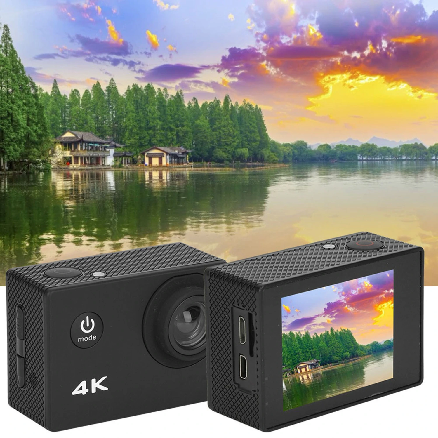 High Definition Action Camera Recorder Underwater 30M Waterproof WiFi Recording Camcorder