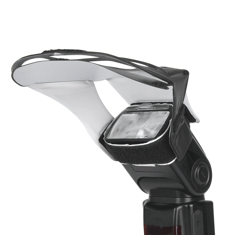 Universal SLR Camera Top Flash Light Lamp Reflector Board Set Silver White Golden