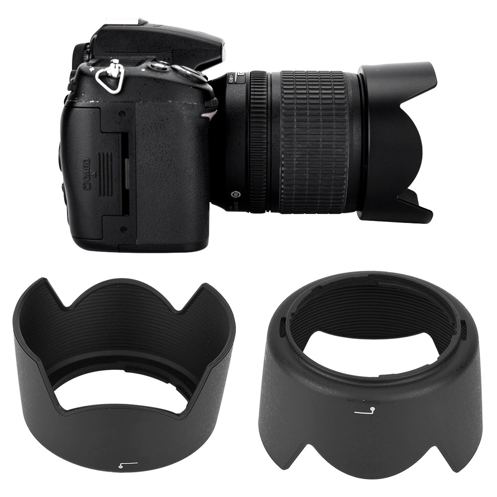 HB-34 Camera Mount Lens Hood for Nikon AF S DX 55-200mm f 4-5.6G ED . 85mm f 3.5G Lens