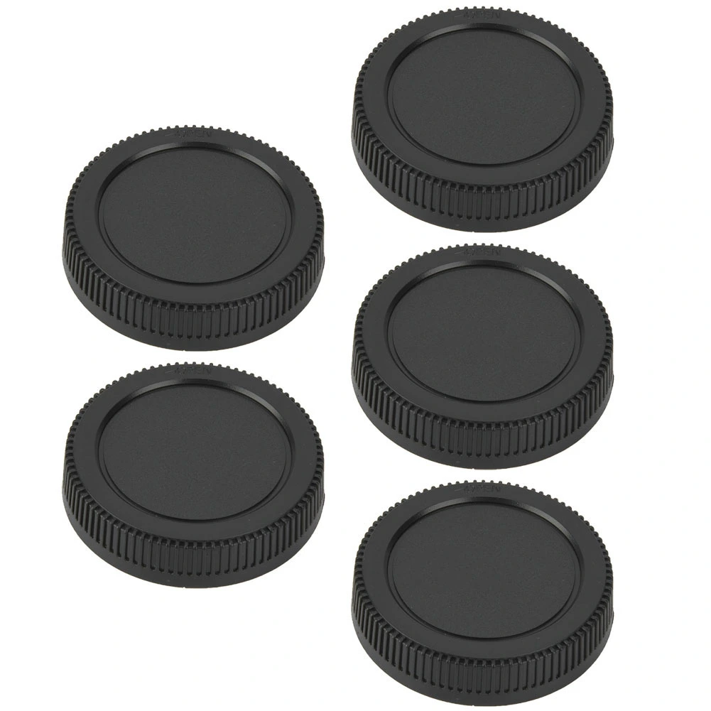 5Pcs Durable Plastic Rear Lens Cap Protective Cover Fits for M4/3 Mount Camera