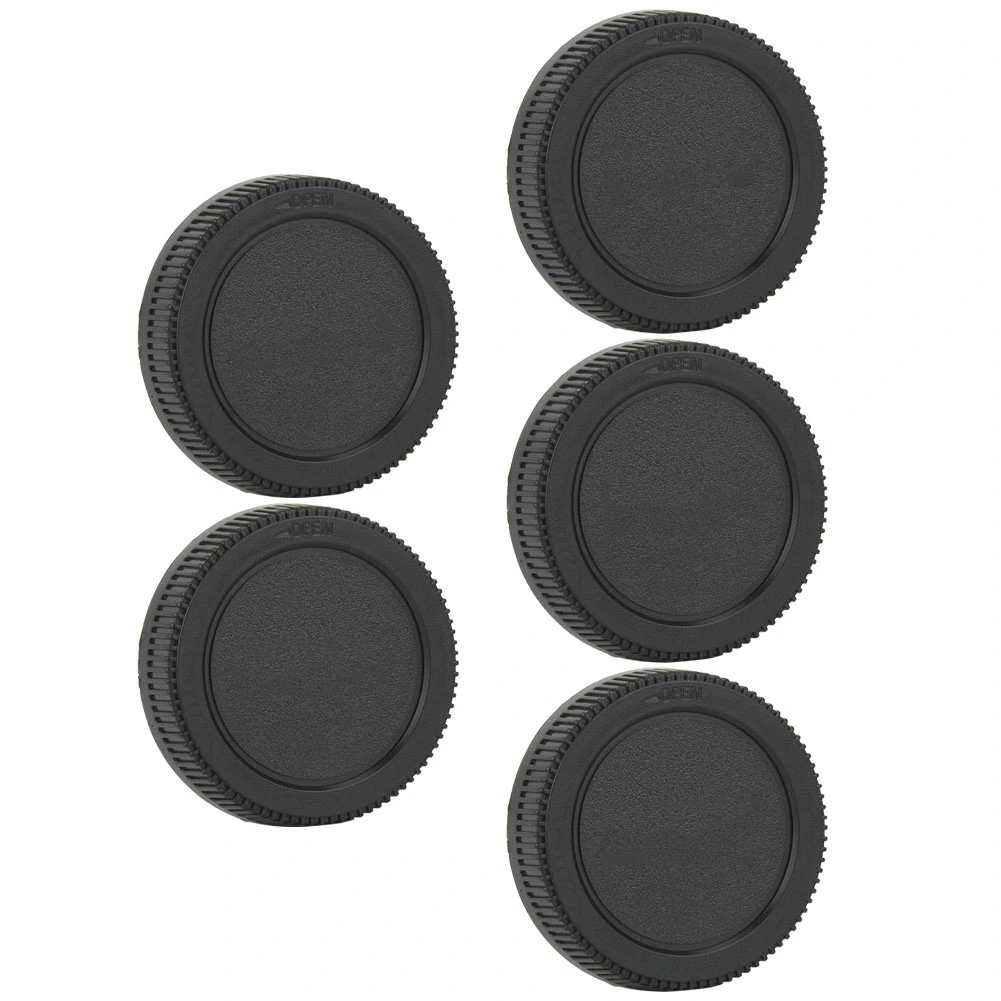 5Pcs Durable Plastic Rear Lens Cap Protective Cover Fits for M4/3 Mount Camera