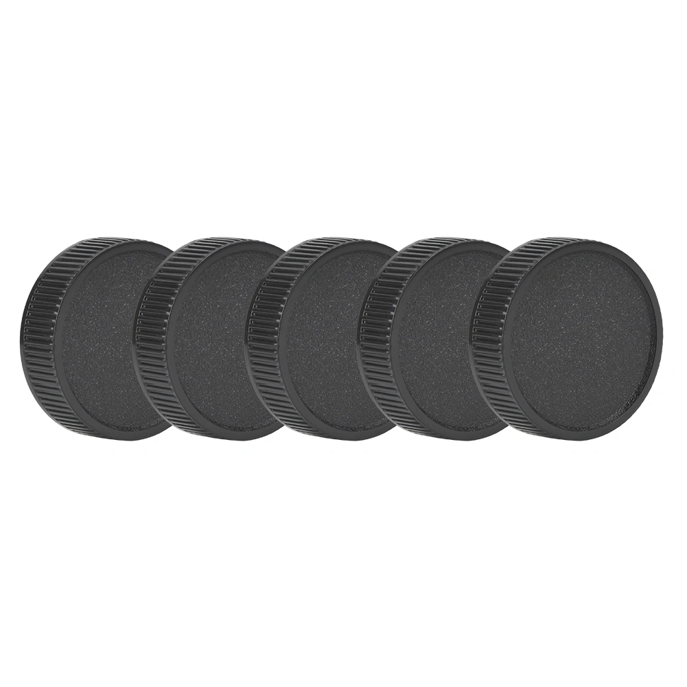 5Pcs Plastic Rear Lens Cap Cover Fits for M42 Camera Black Anti dust