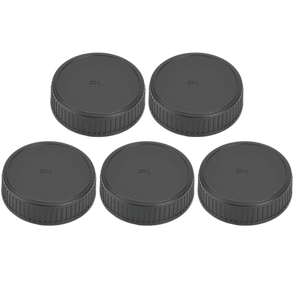 5PCS Plastic Rear Cap Protective Cover Fits for Pentax PK Mount SLR Camera Lens