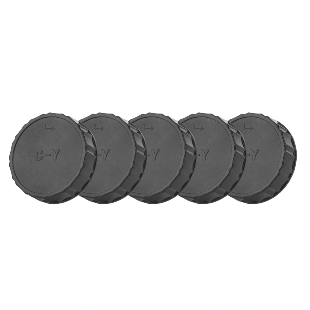 5PCS Plastic Rear Cap Protective Cover Fits for Contax for Yasica C Y Mount SLR Camera Lens