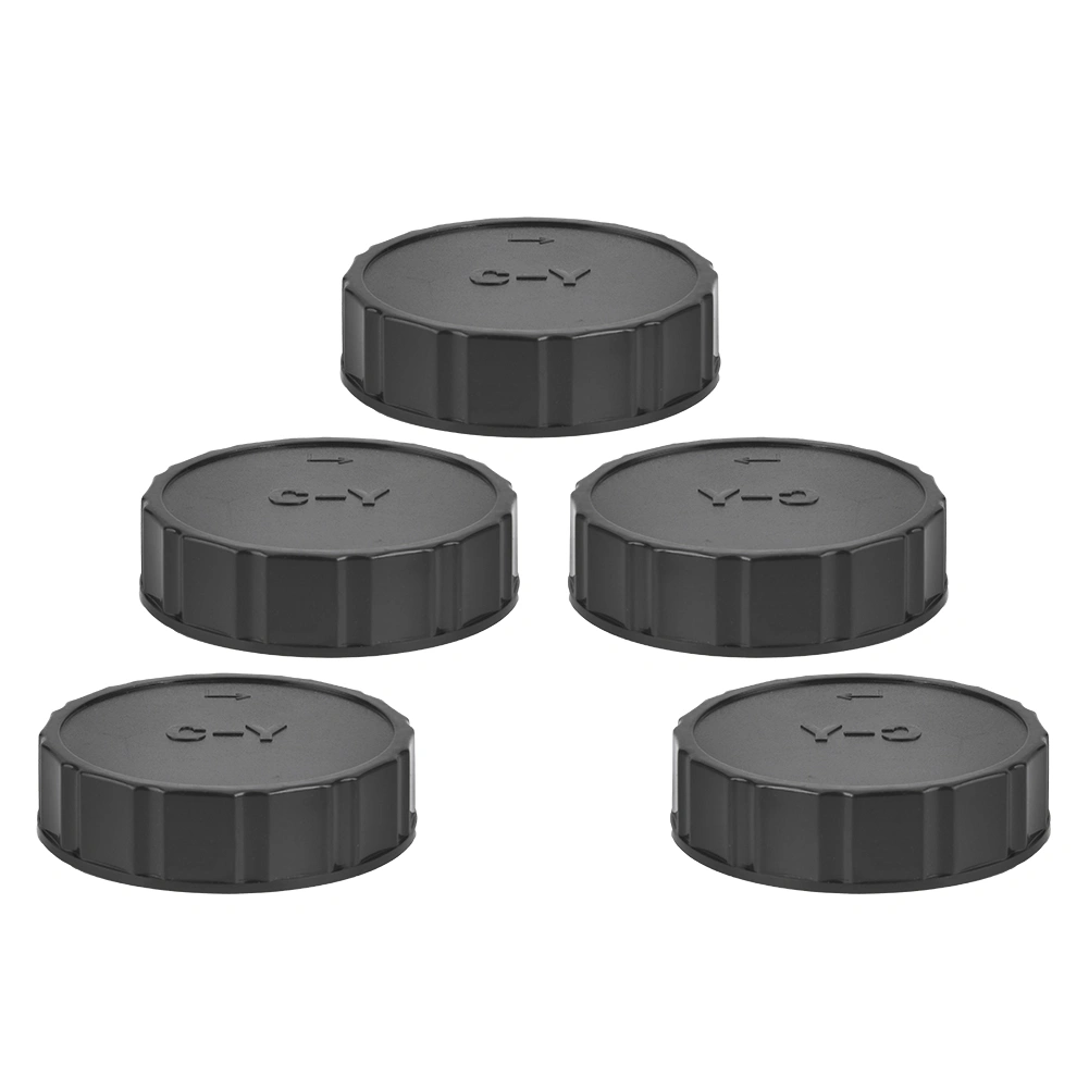 5PCS Plastic Rear Cap Protective Cover Fits for Contax for Yasica C Y Mount SLR Camera Lens