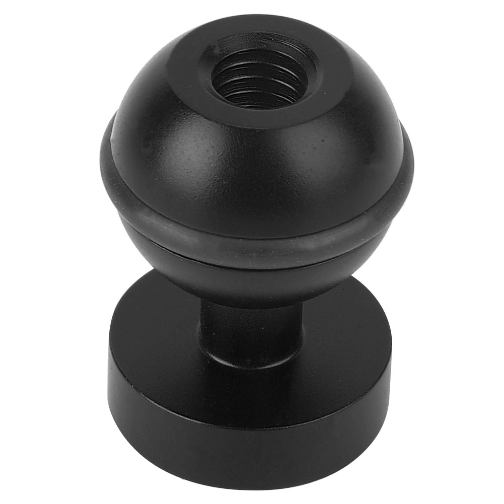 Diving Light Bracket Action Camera Ball Head Base Hot Shoe Mount 1/4 Screw Hole(black)