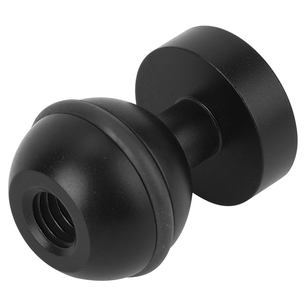 Diving Light Bracket Action Camera Ball Head Base Hot Shoe Mount 1/4 Screw Hole(black)