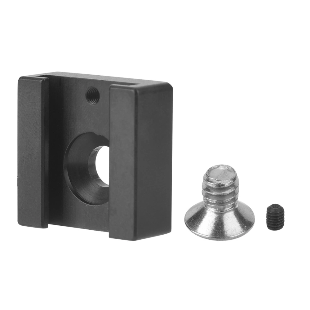 1/4" Screw Aluminium Alloy Flash Hot Shoe Mount for Camera Tripod Photo Studio Kit