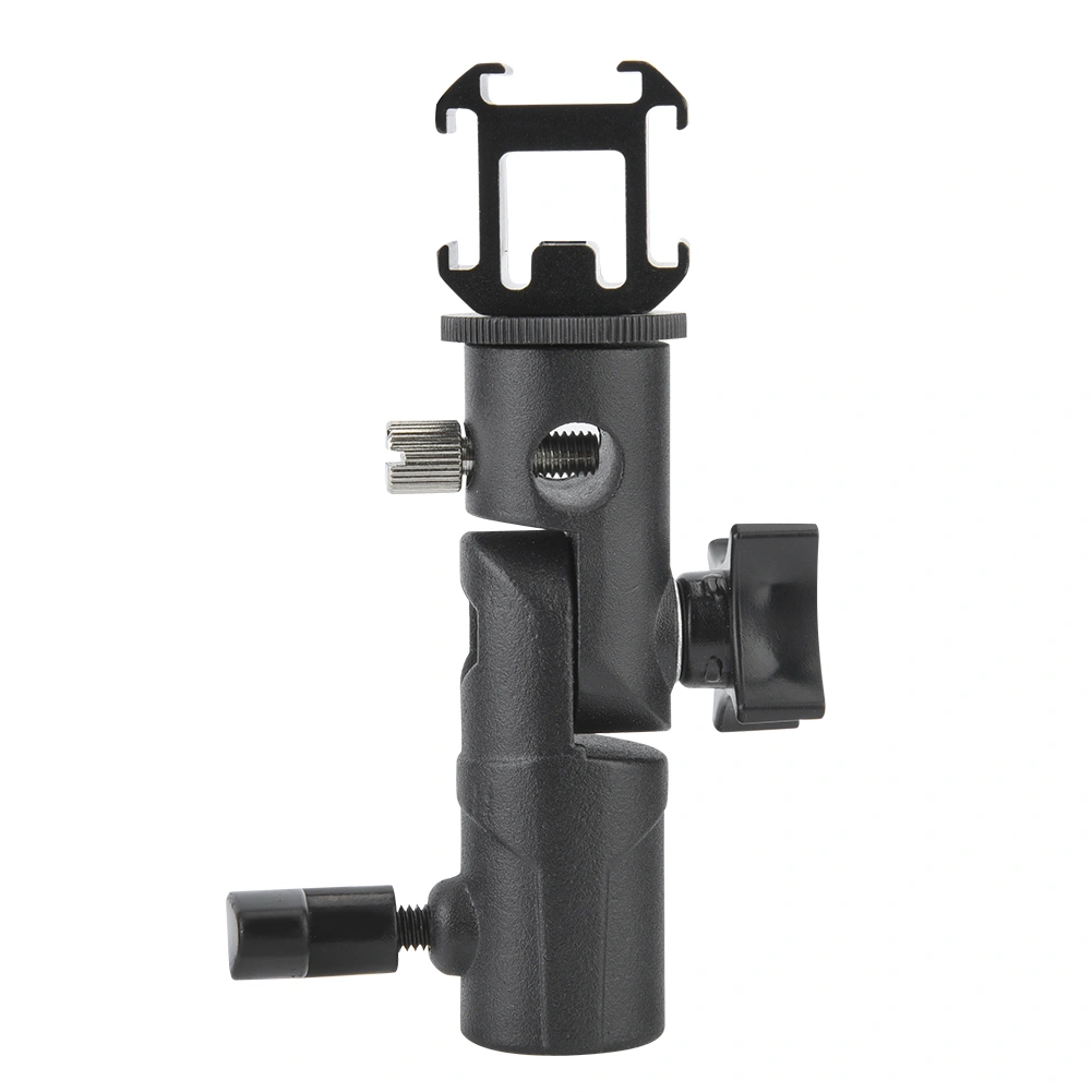 Swivel Tri Hot Shoe Mount Adapter Flash Light Stand Holder Bracket E Mount Support