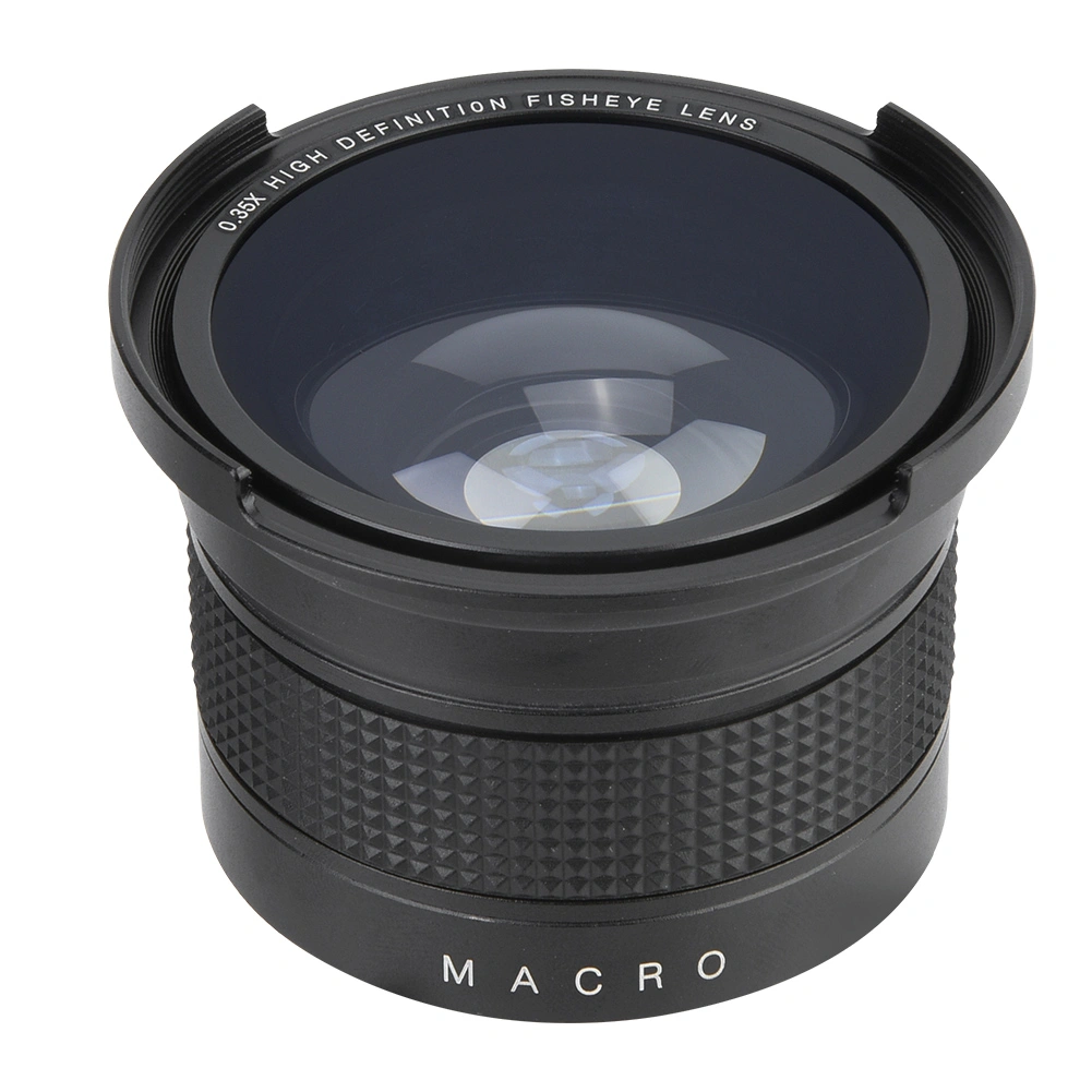 52mm 0.35X Universal Wide Angle Fisheye Lens with Lens Caps Storage Pouch for SLR DSLR