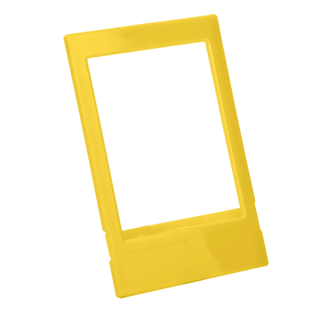 1PCS Mini Desk Photo Frame Photos Picture Holder for Fujifilm Instax Polaroid (Yellow)