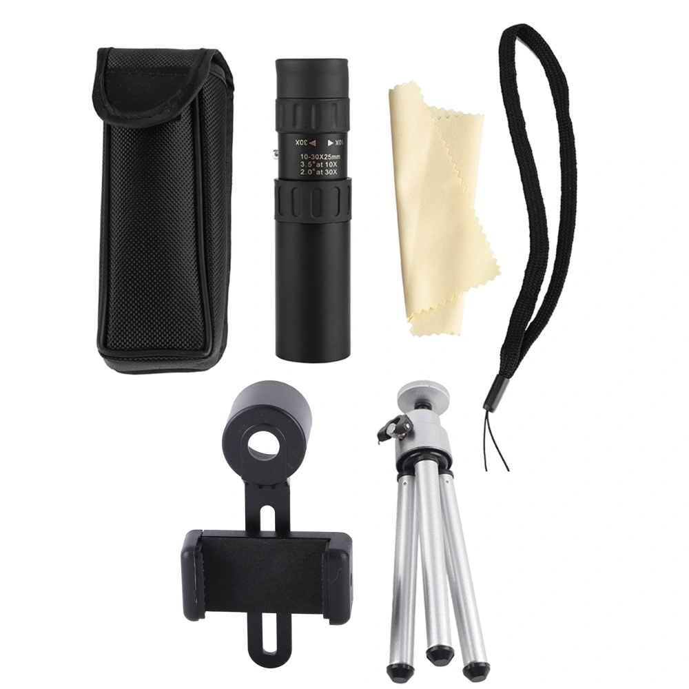 10‑30x25 Zoom Night Vision Monocular High Definition Portable Pocket Telescope