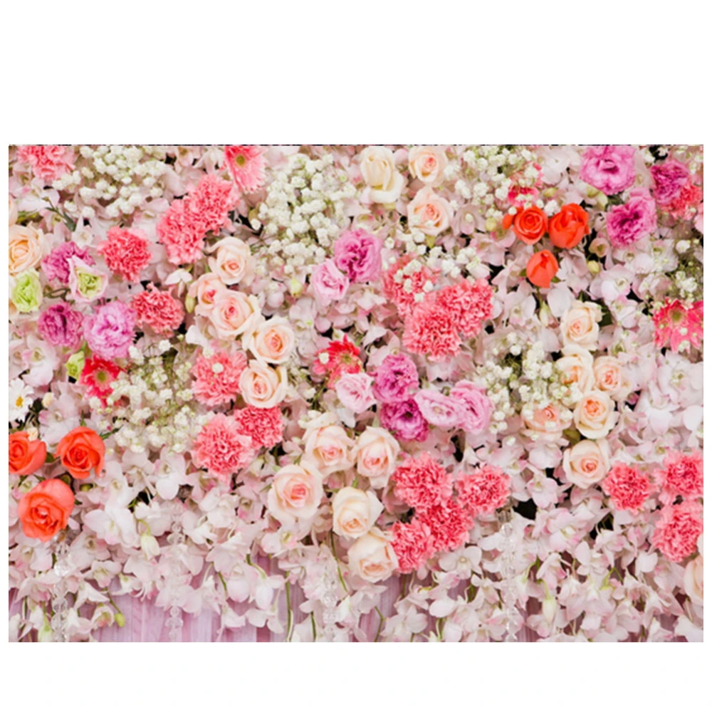 Colorful Flower Background Photography Backdrop Newborn Baby Wedding Photo Studio Props (HQ7)