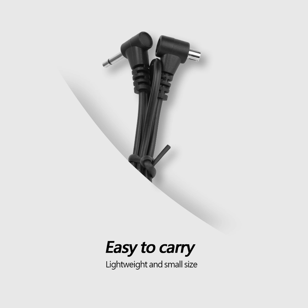 12-Inch/30CM Lightweight Flash PC Sync Cord 2.5mm Plug to Male PC Sync Cable