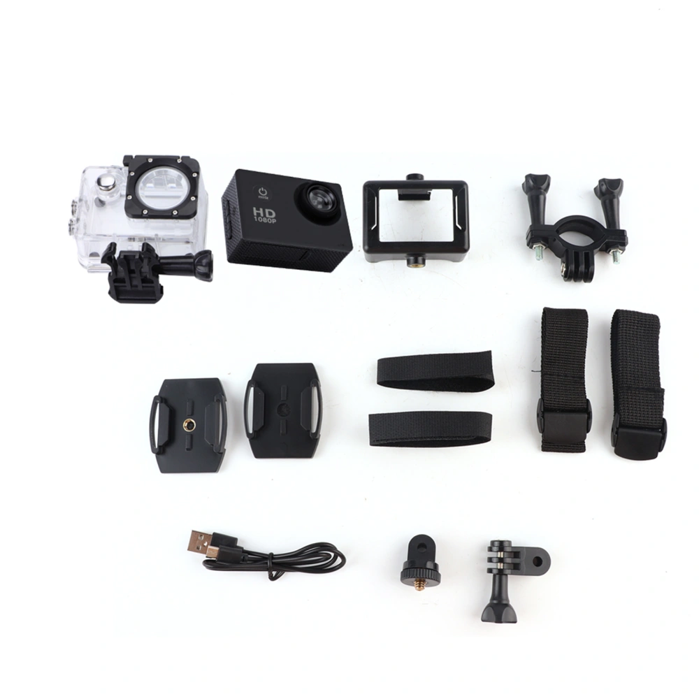 Outdoor Waterproof Sports HD 1080P High Definition Camera DV Camcorder (Black)