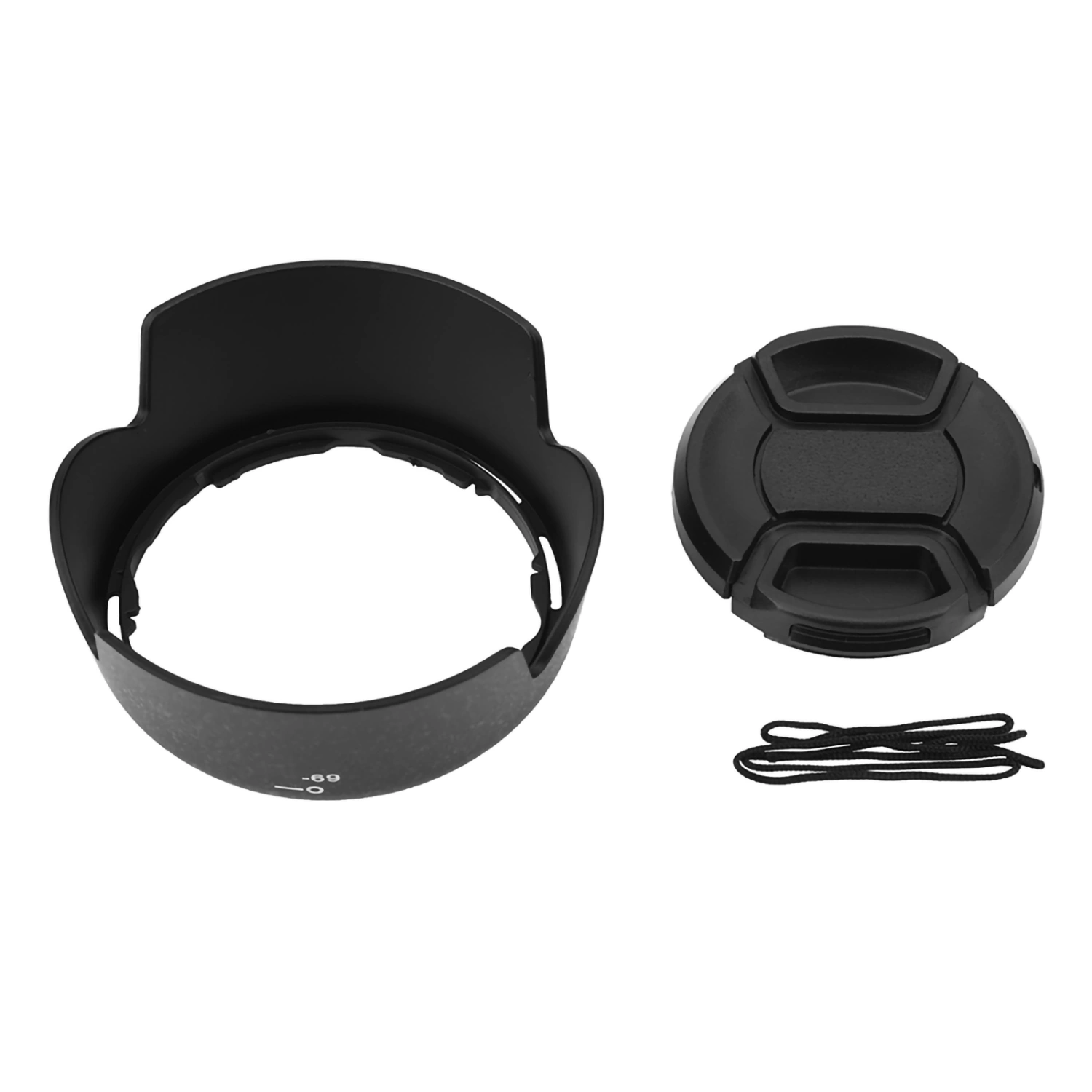 HB-69 Lens Hood for Nikon AF S DX 18-55mm f 3.5-5.6G VR II with Lenses Cap
