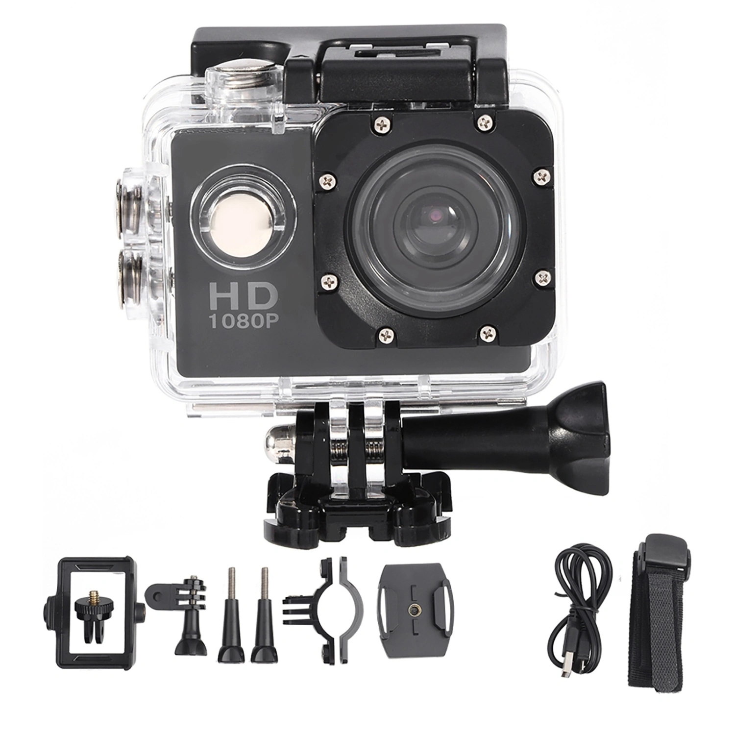 Waterproof Outdoor Cycling Sports Mini DV Action Camera Camcorder (Black)