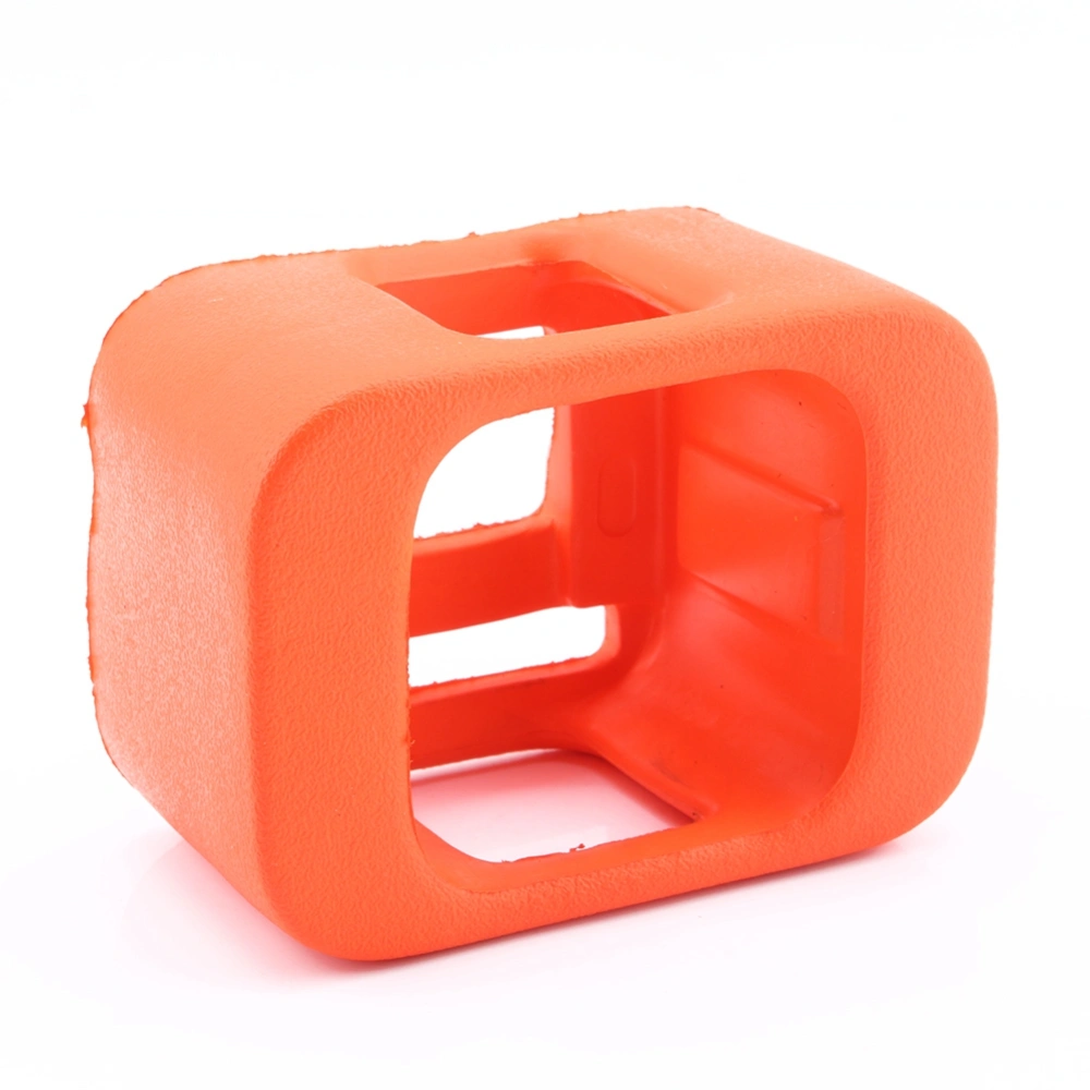 Orange Floaty Float Protect Case Shell Frame Cage For Gopro Hero 4 Session Camera