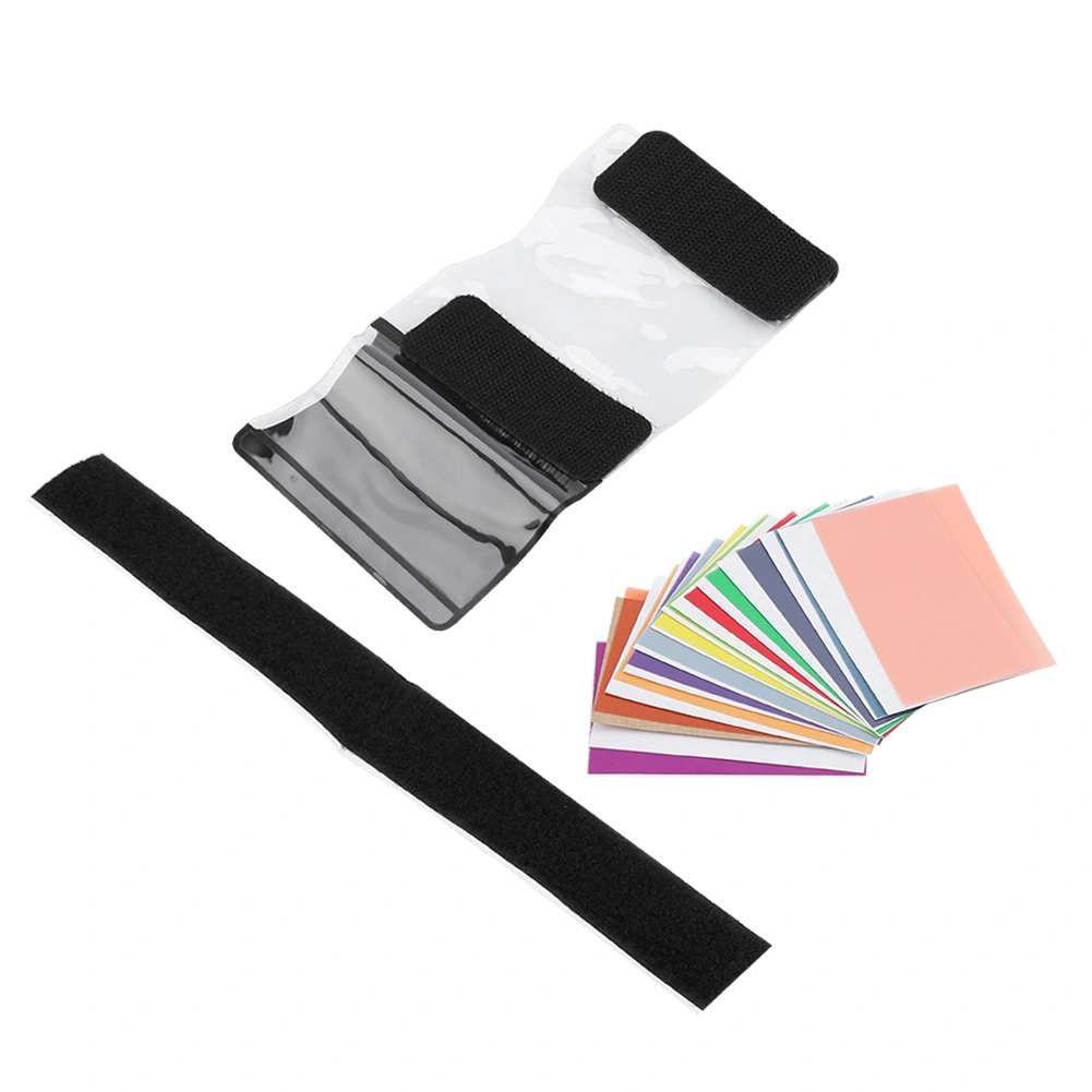 12pcs Colorful Strobist Flash Color Card Lighting Gel Pop Up Filter Diffuser Lighting