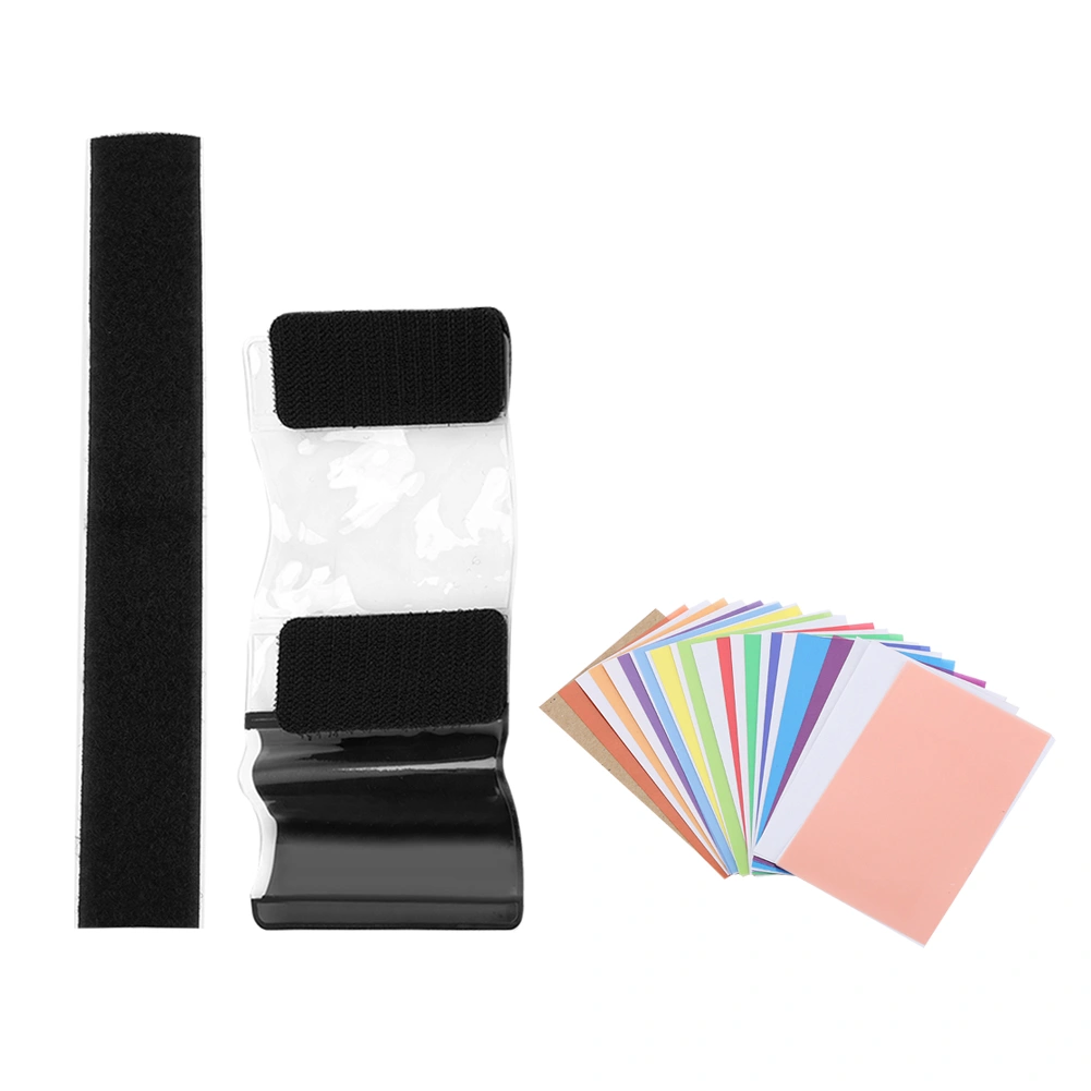 12pcs Colorful Strobist Flash Color Card Lighting Gel Pop Up Filter Diffuser Lighting