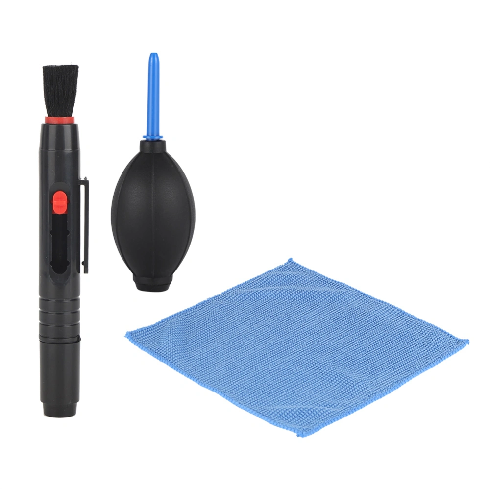 Camera Lens Screen Cleaning Dust Blower Brush Cleaning Cloth Kit For DSLR Cameras