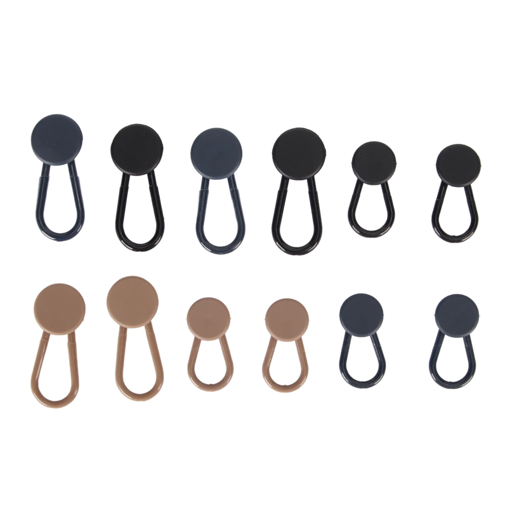 12Pcs Button Extenders Pants Waist Button Extender Women Men Pants Waist Extenders 2 Sizes 10LB Waistband Expander