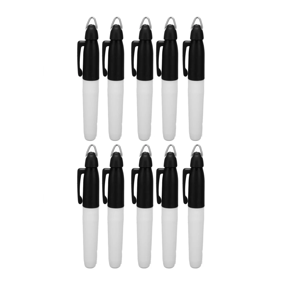 10pcs Golfing Marker Pen Oil Based Waterproof Portable Ball Line Marker Tool Ball Alignment Tool for Drawing Coloring Black