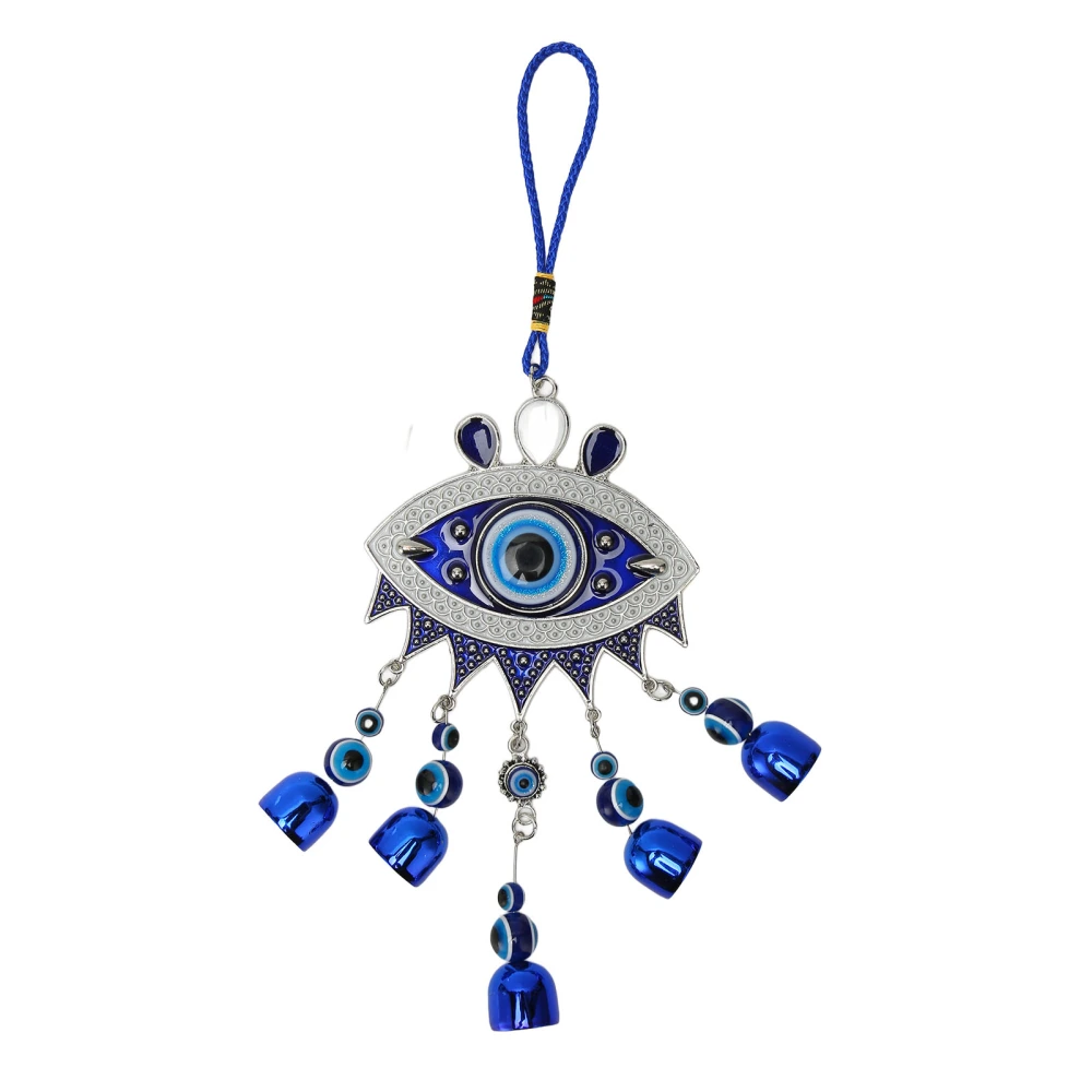 Blue Eye Car Pendant Good Luck Attract Wealth Blue Eye Wind Chimes Car Hanging Ornament for Office Garden Patio