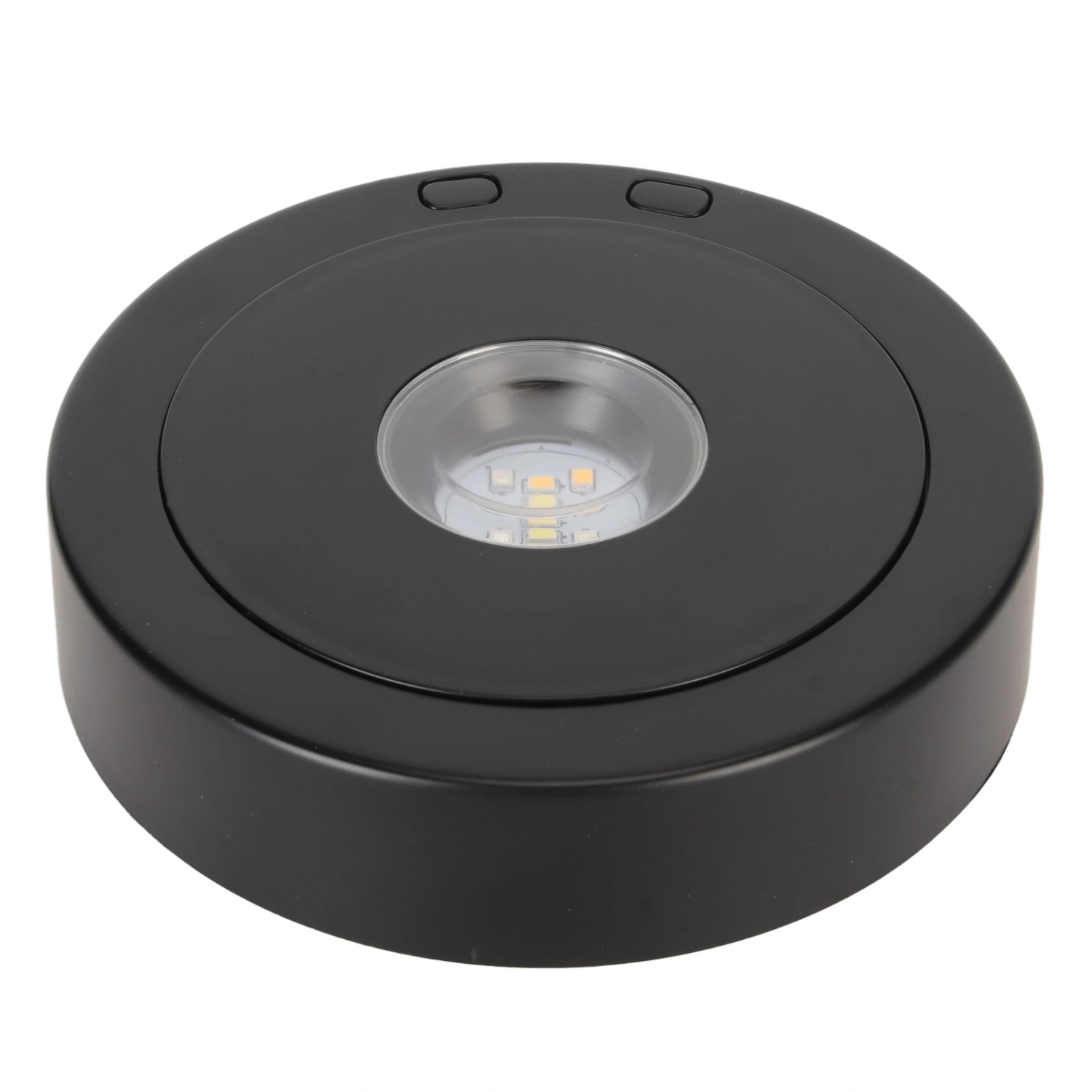 LED Rotating Display Base Black 360 Degrees 80s Circle Battery Or USB Power Turntable Display Stand for Crystals Glass