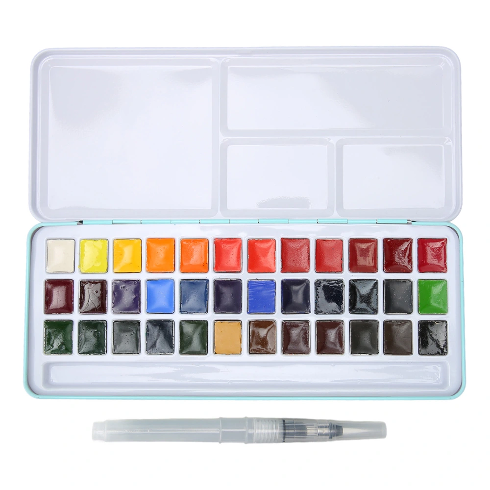 Watercolor Paint Set Professional Handcrafted Blendable Vivid Watercolor 36 Colors Set for Students Kids Beginners