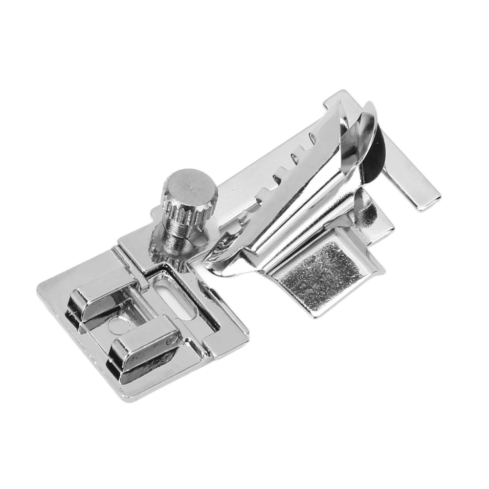 Snap On Bias Tape Foot Adjustable Q235 Steel Low Shank Bias Binder Presser Foot for Thin Fabrics