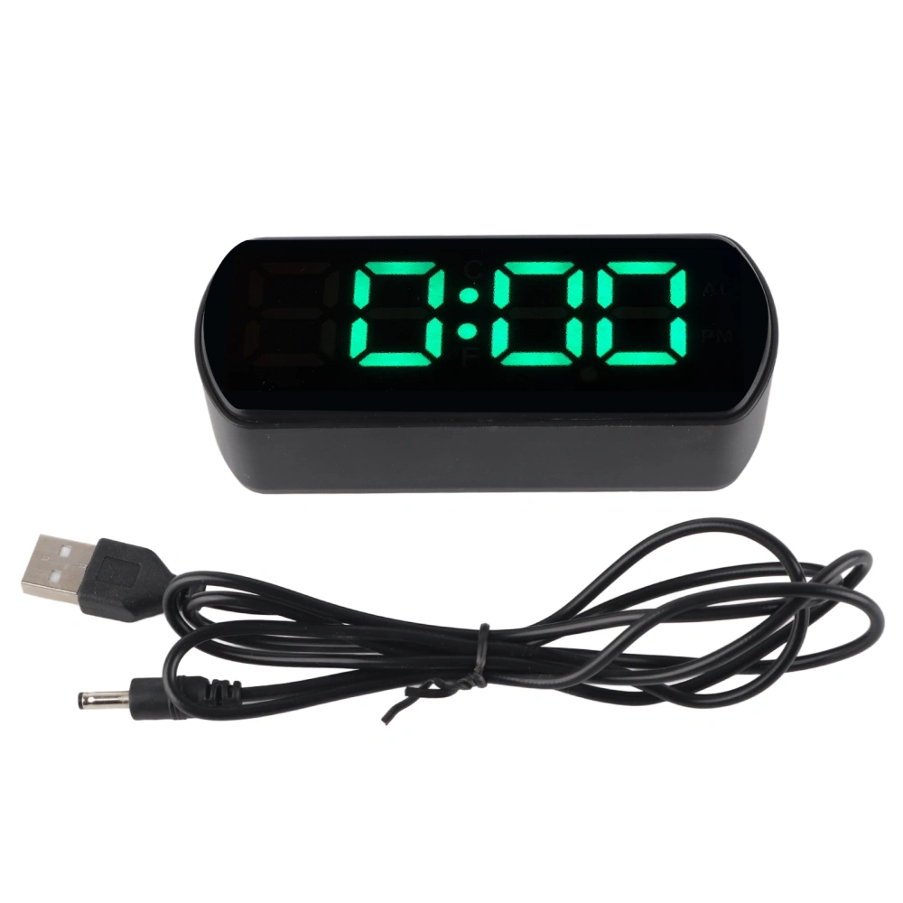 LED Clock Dual Mode Auto Dimming Temperature Display Snooze Function Digital Alarm Clock for Bedroom Office Kitchen