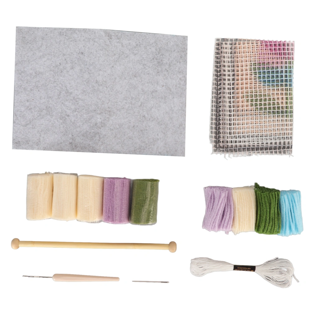 Latch Hook Kits Cute Ingenious Lightweight Portable Sewing Craft DIY Crochet Set for Kids