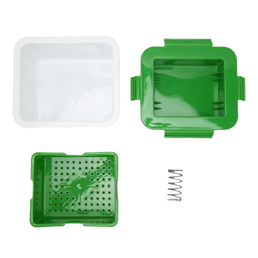 Tofu Press with Drain Holes Evenly Pressed Easy Use Tofu Drainer PP Tofu Squeezer for Kitchen Green