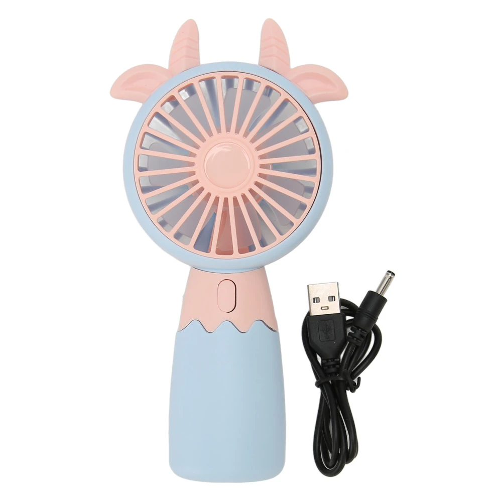 Mini Handheld Fan USB Portable Ergonomic Design Intensive Grid Design 300mAh Cute Handheld Small Fan for Summer