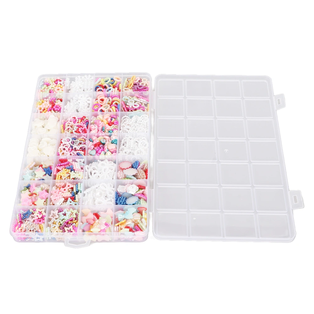 1200Pcs Jewelry Making Beads Holeless Assorted Style Colors Box Packed Bracelet Beads for Craft DIY Gift Making