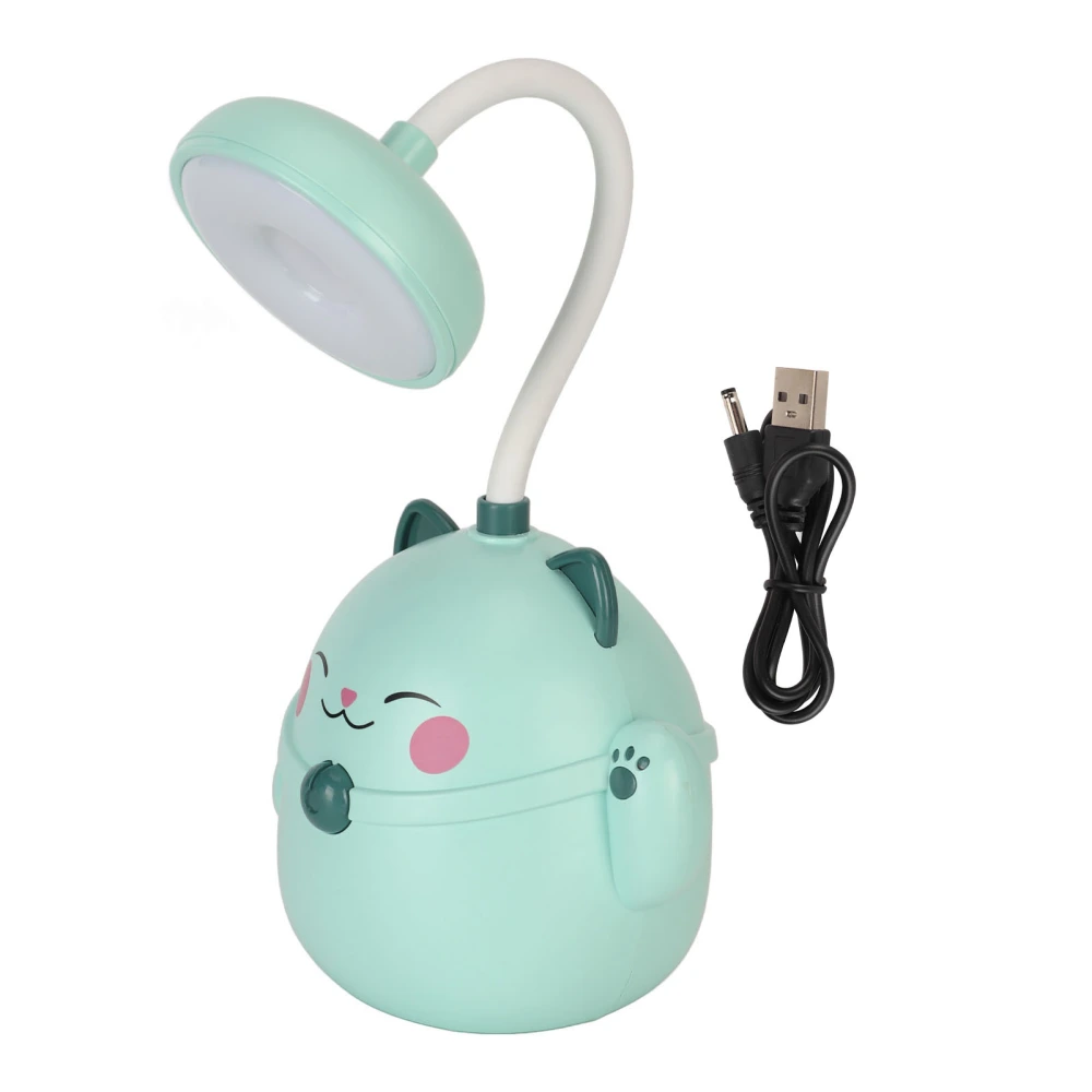 Cute Style Desk Lamp Portable Night Light Portable Foldable Light USB Recharge LED Light Eye Protection Reading Lamp Green