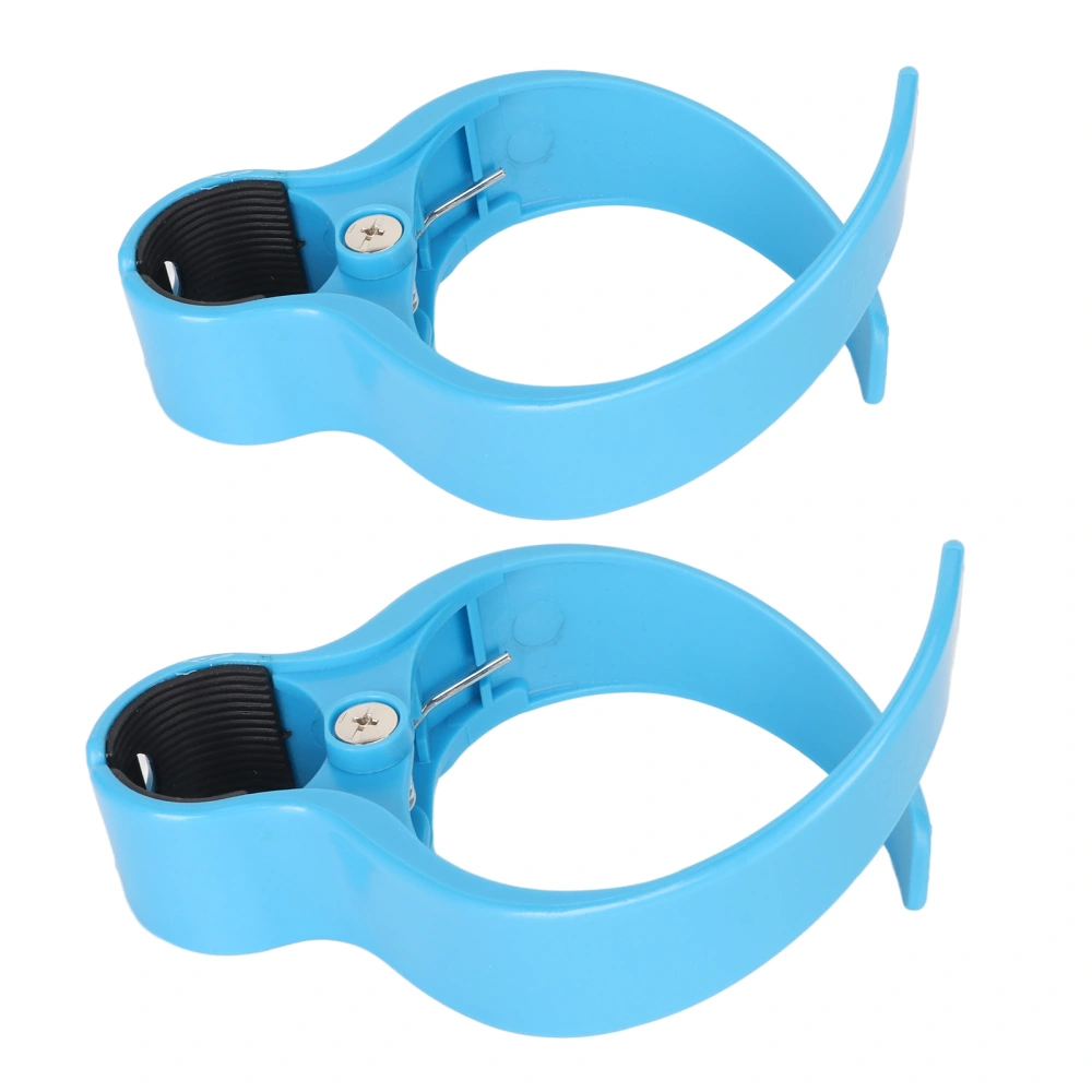 2Pcs Bus Cup Holder Blue Sturdy ABS Easy Installation Hands Free Stroller Cup Holder for Coffee Beverage Mug