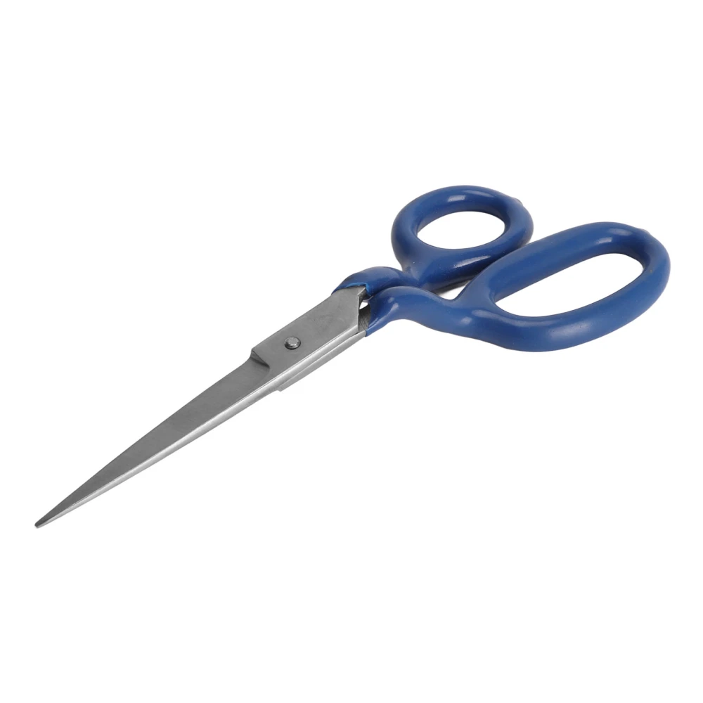 Carpet Scissors Blue 7.1in Stainless Steel Blade Ergonomic Curved Handle Applique Scissors for Sewing Knitting Cutting