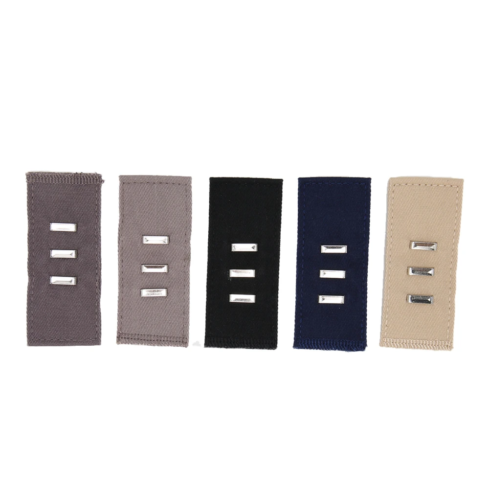 5pcs Elastic Waist Extenders Adjustable Easy Installation Pants Button Extender Waist Band Extenders for Men Women