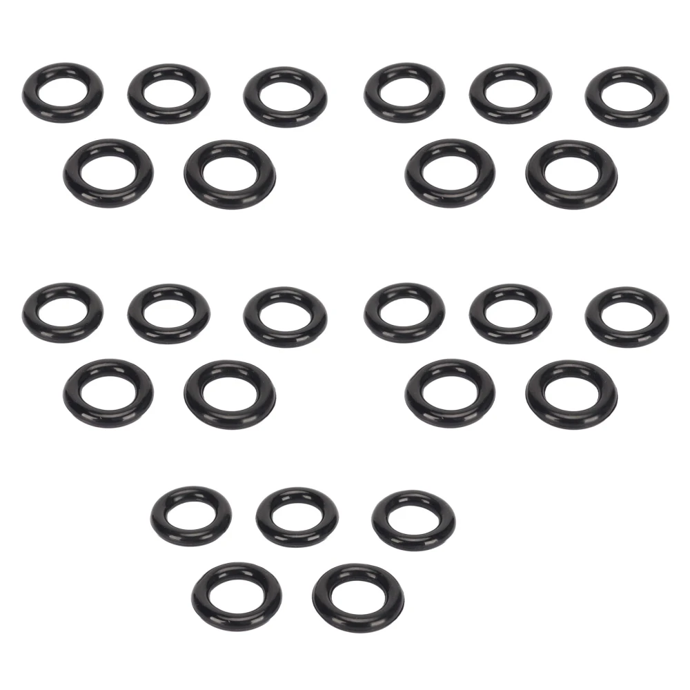 25pcs Bobbin Winder Rubber Tire Ring Flexible Elastic Bobbin Winder Ring for Replacement Black