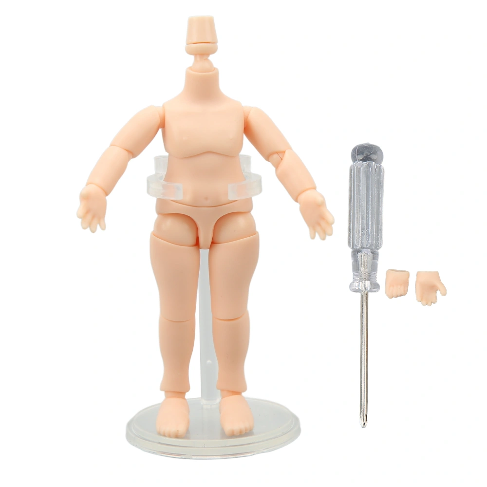 Doll Body 4.1 Inch High Flexible Joints Semi Finished Durable Plastic Cement Ball Joint Doll Body for 1/12 Action Figure Toy